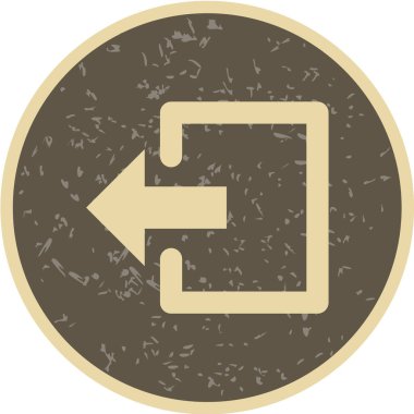 Modern b 'nin vektör illüstrasyonunda oklardan yoksun simge