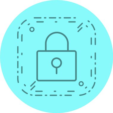 Seo güvenlik simgesinin vektör illüstrasyonu