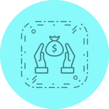 Tasarruf Simgesi Moda Biçimli Ayrı Arkaplanda    