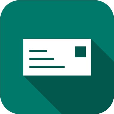 Basit harf simgesi, vektör illüstrasyonu