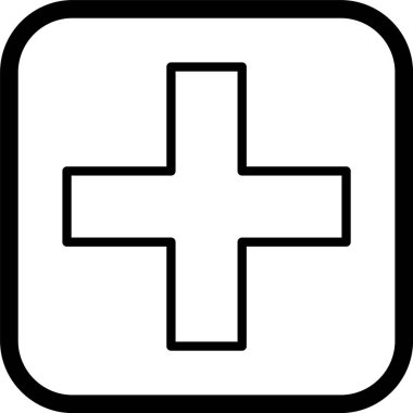 Artı Moda Biçimli Simge İzole Arkaplan