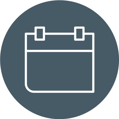 Takvim simgesi vektör illüstrasyonu