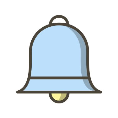 Çan simgesi vektör illüstrasyonu