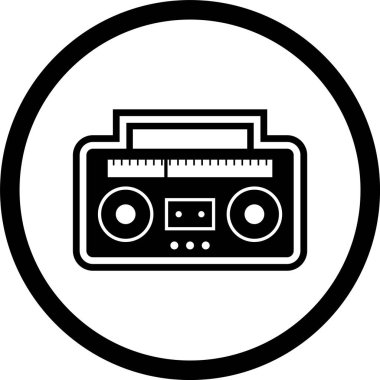  Ses Teybi Simgesi Moda Biçimli İzole Arkaplan