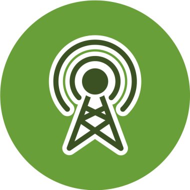 Beyaz arkaplanda wifi simgesi