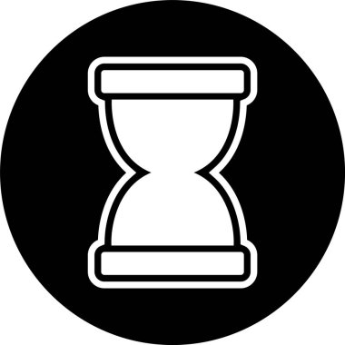 Moda biçimi izole edilmiş arkaplanda kum saati simgesi