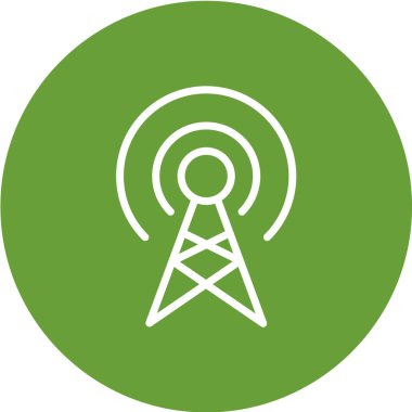 Beyaz arkaplanda wifi simgesi