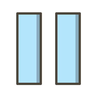 vector illustration of a set of modern building