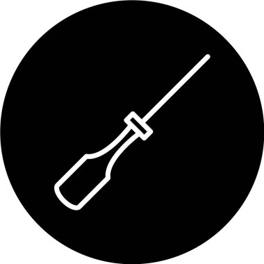 Modern fırça simgesinin vektör illüstrasyonu