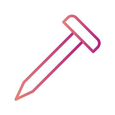 Beyaz arkaplanda siyah şekilli çekiç simgesi var. Testere değirmeni sembolü çizimi.