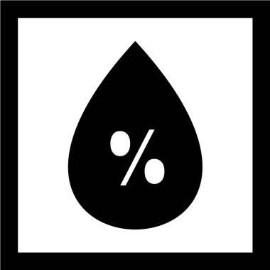 su damlası simgesi, vektör illüstrasyonu