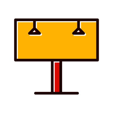 Billboard Simgesi Moda Biçimli Ayrı Arka Gruplandırılmış