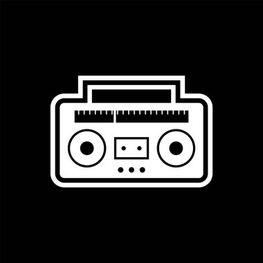  Ses Teybi Simgesi Moda Biçimli İzole Arkaplan