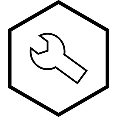 İngiliz anahtarı ve tornavida vektör simgesi