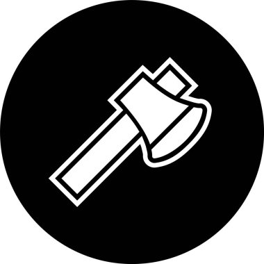  Moda Biçimli Axe Simgesi İzole Arkaplan      