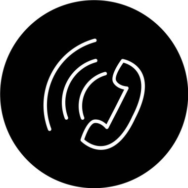 beyaz arkaplanda siyah simge izole edildi