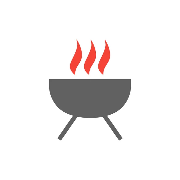 Barbecue Icon Trendy Style Isolated Background — Stock Vector