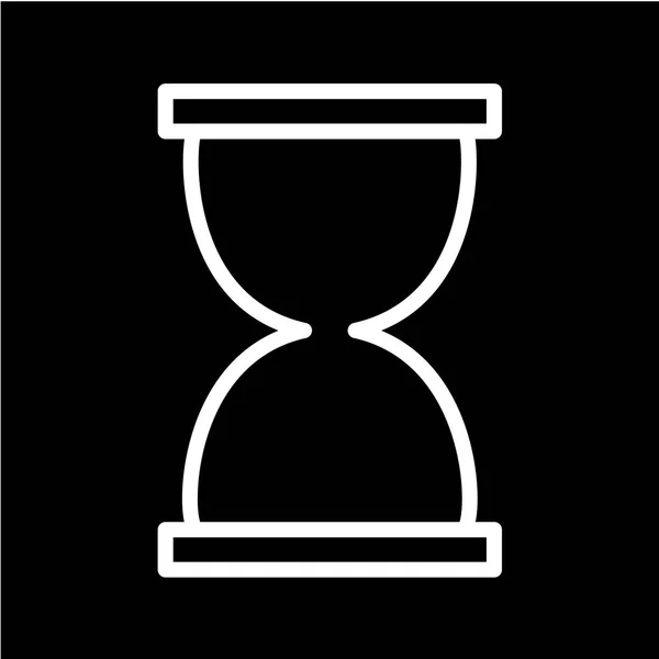 Reloj Arena Icono Vector Ilustración — Archivo Imágenes Vectoriales