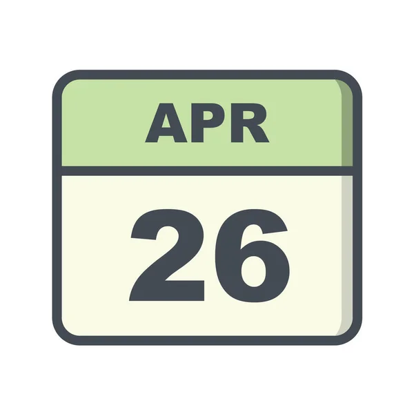 日付とカレンダーのアイコン ベクターイラスト — ストックベクタ