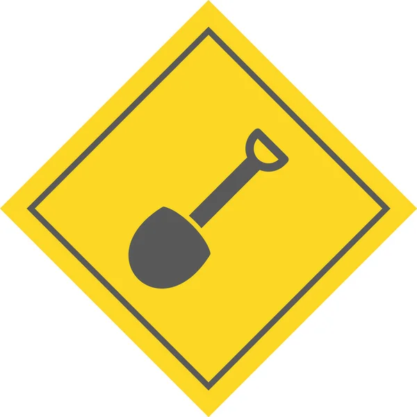 Shovel Pictogram Trendy Stijl Geïsoleerde Achtergrond — Stockvector