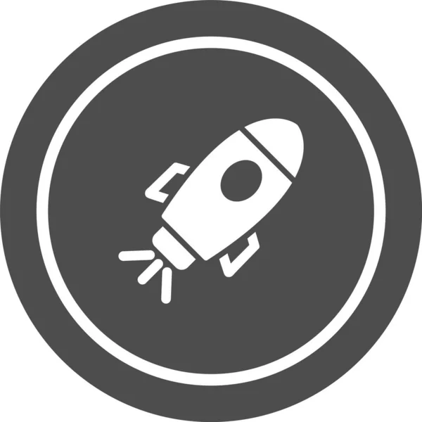 Space Ship Icon Trendy Style Isolated Backgroun — Stockový vektor