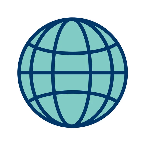 Globe Pictogram Vector Illustratie — Stockvector