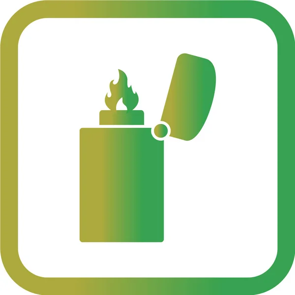 緑とガスのアイコンのベクトル図 — ストックベクタ