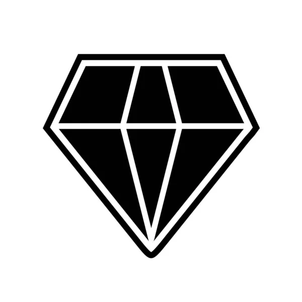 ダイヤモンドアイコン フラットなデザインスタイル — ストックベクタ