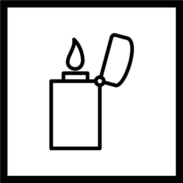 Candle Icon Vector Illustration — Stock Vector