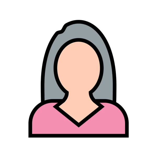 Avatar Mulher Vetor Ilustração Design — Vetor de Stock