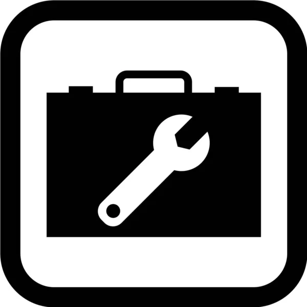 Werkzeugkasten Icon Trendigen Stil Isolierter Hintergrund — Stockvektor