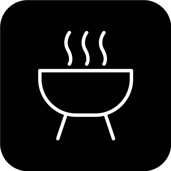 Barbecue Pictogram Vector Illustratie — Stockvector