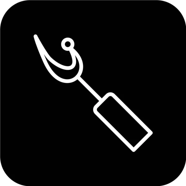 Vector Illustration Modern Lack Icon Wrench — Stock Vector