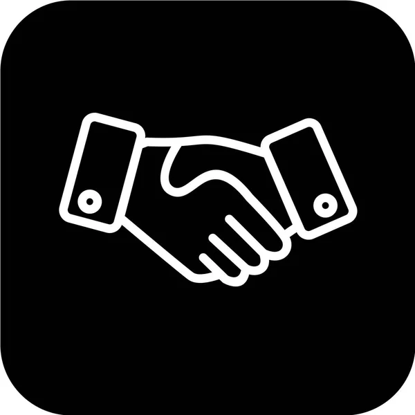 Handshake Icon Vector Illustration — Stock Vector