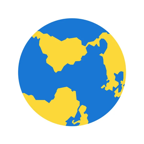 Globus Sign Icon Auf Weißem Hintergrund Vektorillustration — Stockvektor