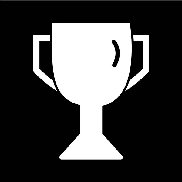 トロフィーカップのアイコン 受賞者のシンボルです ベクターイラスト — ストックベクタ