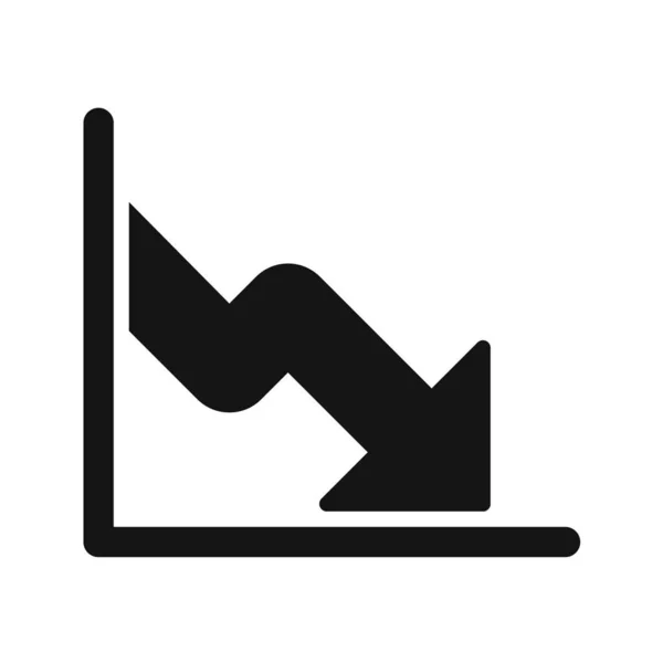 Gráfico Gráfico Ícone Ilustração Vetorial — Vetor de Stock