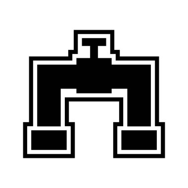 Moda Biçimli Boru Simgesi İzole Arkaplanı      