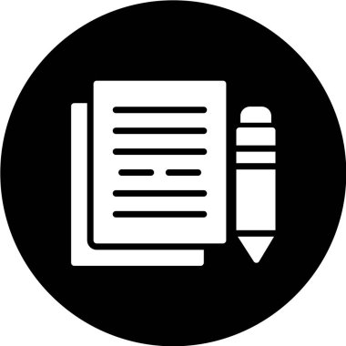 belge simgesi vektör illüstrasyonu