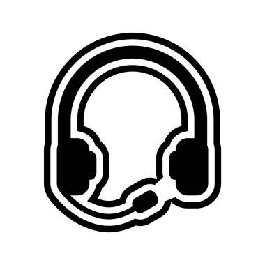 Kulaklık Telefon Simgesi Moda Tarzı İzole Arkaplan