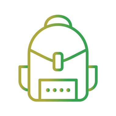 beyaz arkaplanda kamp konsepti vektör simgesi 