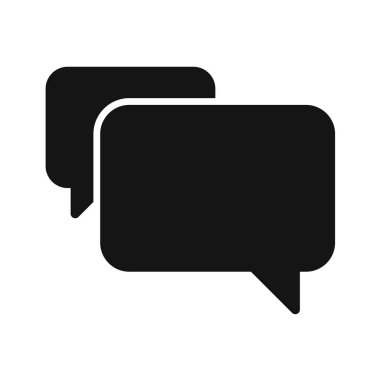 konuşma balonu simgesi, vektör illüstrasyonu