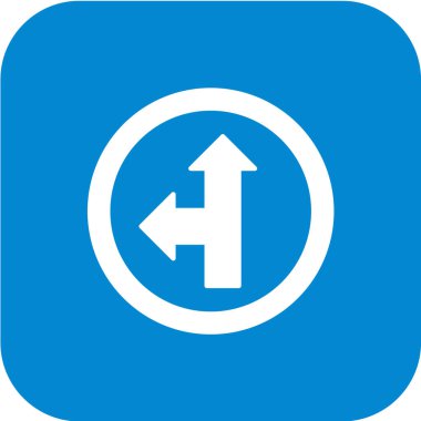 Yol simgesi, vektör illüstrasyonu