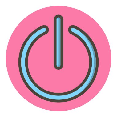 Moda Biçimli Kapatma Simgesi İzole Arkaplanı