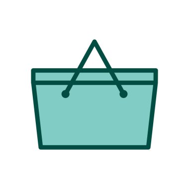 Piknik sepeti simgesi Moda Biçimli İzole Arkaplan