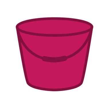 Kova Simgesi Moda Biçiminde İzole Arkaplan      