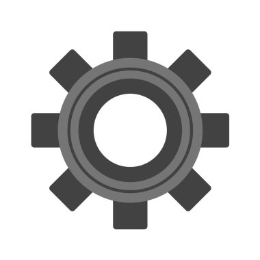 dişli tekerlek simgesi vektör illüstrasyon grafik tasarımı