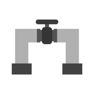 Moda Biçimli Boru Simgesi İzole Arkaplanı      