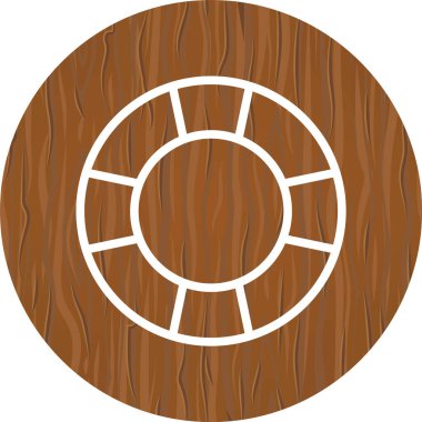 Moda Biçimli İzole Arkaplanda Yaşam Koruyucu Simgesi