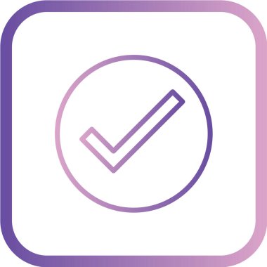 Modern b 'nin vektör illüstrasyonu onay simgesinden yoksun